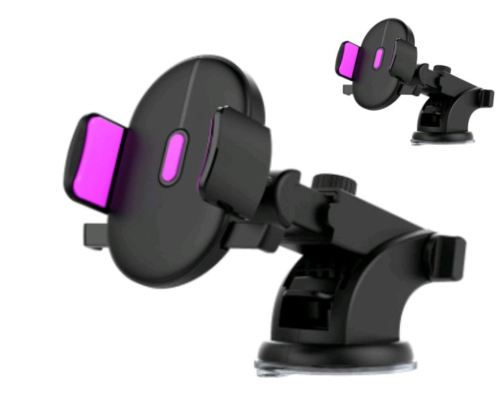 Telescopic Long Arm Car Phone Holder – Dashboard Suction Mount