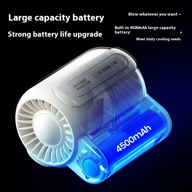 USB Rechargeable Outdoor Mini Air Fan – Powerful & Portable